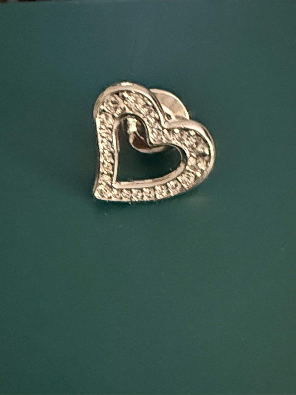 Swarovski Silver Heart Crystal Brooch